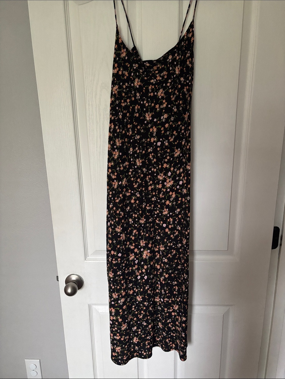 RVCA Floral Slip Skirt with Pink Floral Print